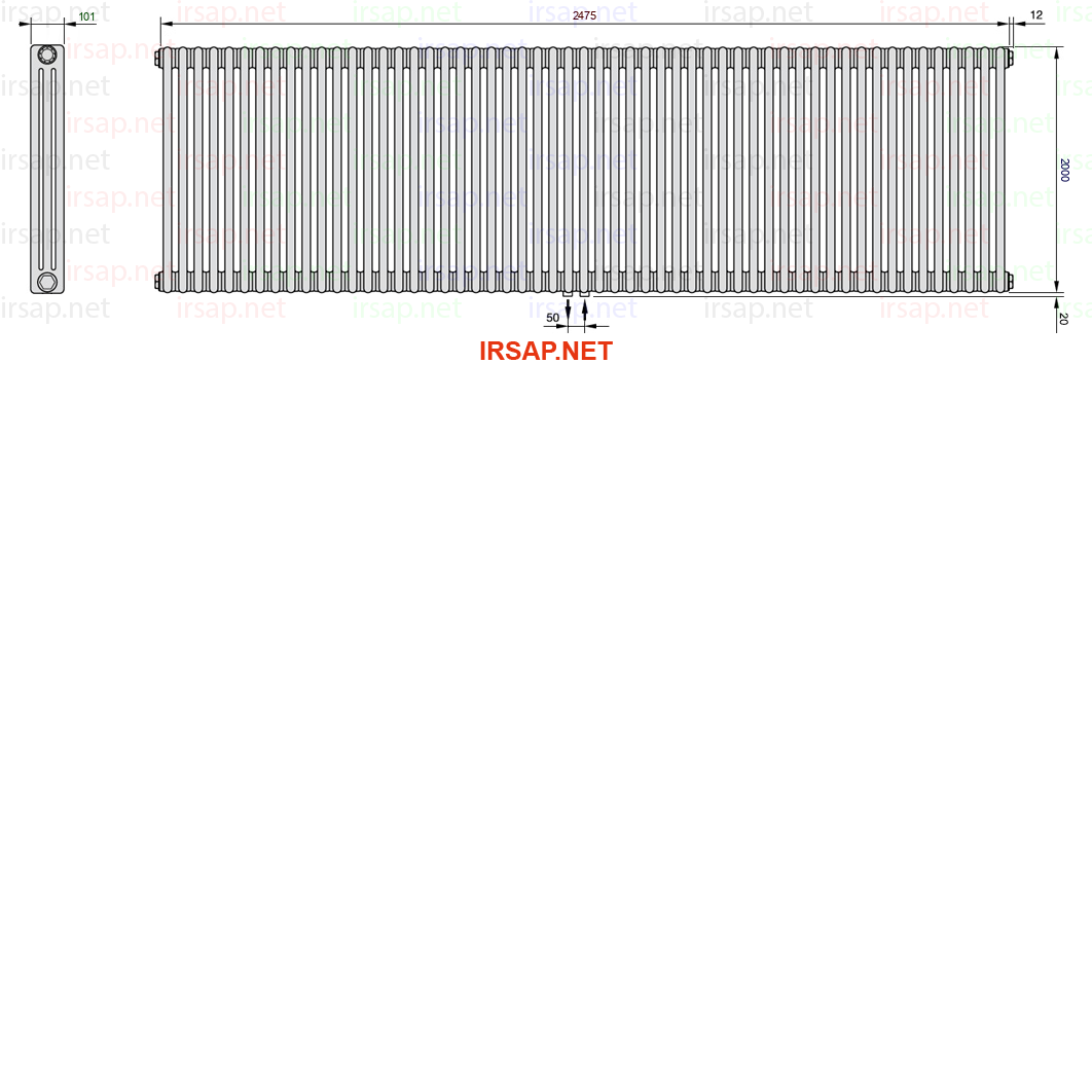 Радиатор IRSAP Tesi 32000/55 T50 CL 01